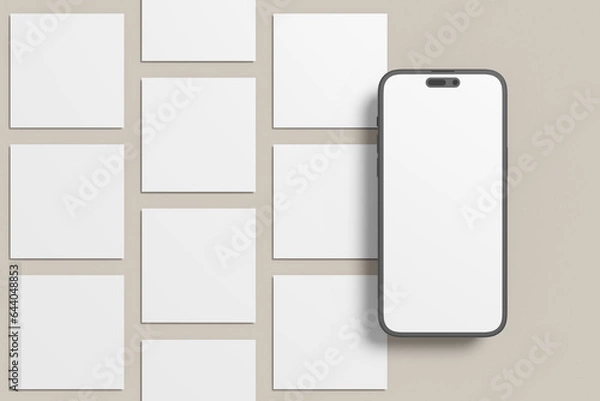 Obraz Instagram Post Blank Mockup
