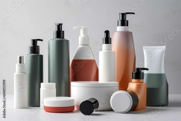 Obraz Bottles of perfume and cosmetics