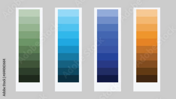 Fototapeta vector illustration of color Palette