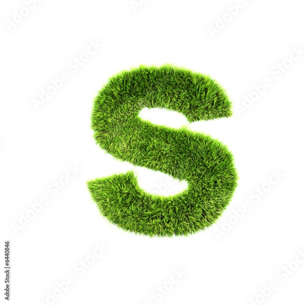 Obraz grass lower-case letter