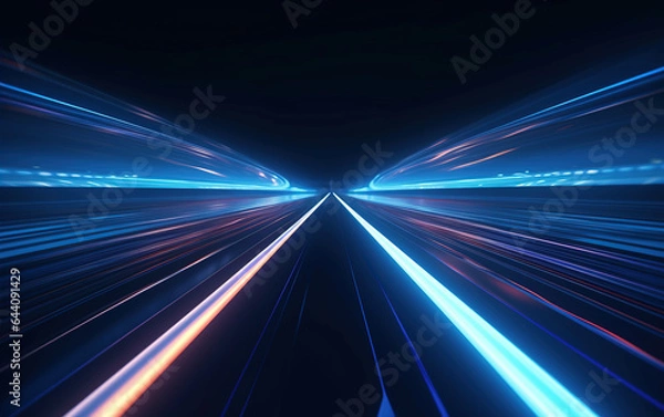 Fototapeta Radial light background,created with generative ai tecnology.