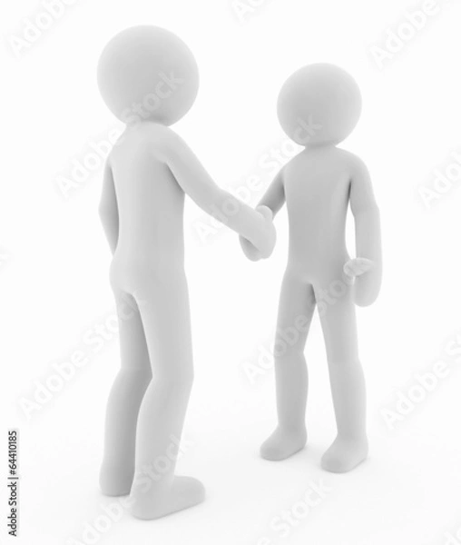 Fototapeta 3d characters Conversation