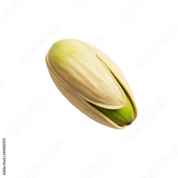 Obraz Close-up photo of single pista isolated on a white background, PNG
