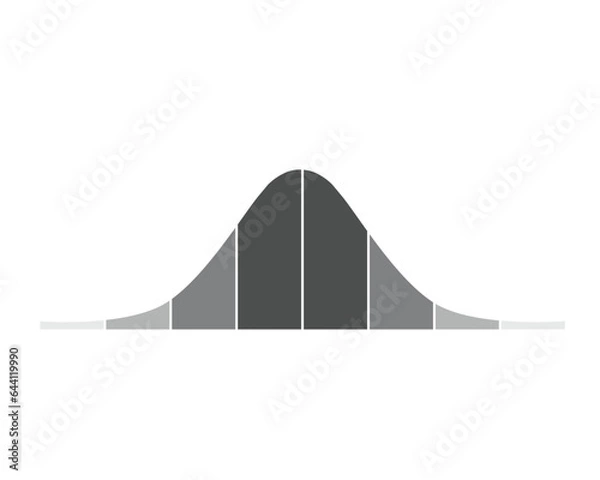 Obraz Normal Distribution Concept Design. Vector Illustration.