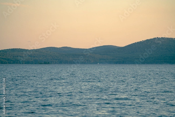 Obraz sunset in the mountains