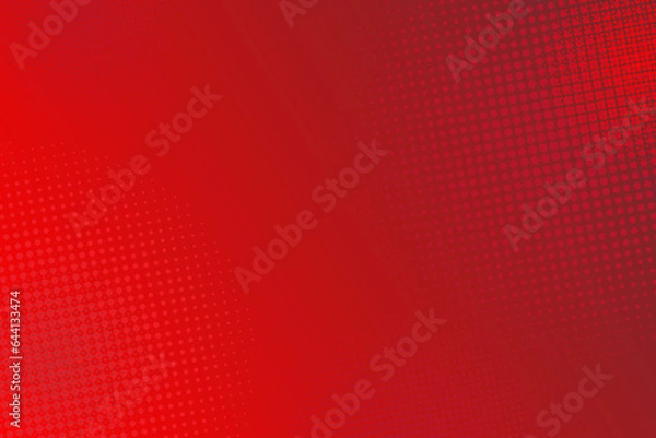 Fototapeta Abstract halftone dots background. red background