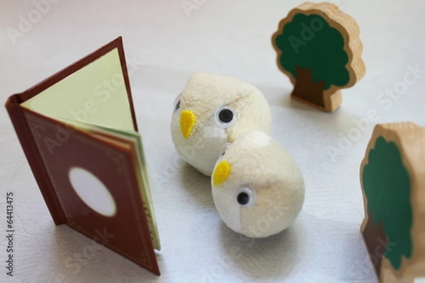 Obraz フクロウの本読み