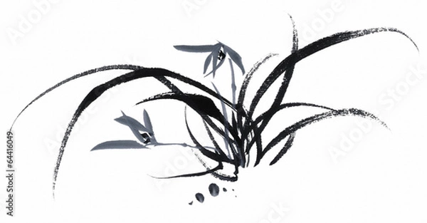 Obraz 사군자 수묵화