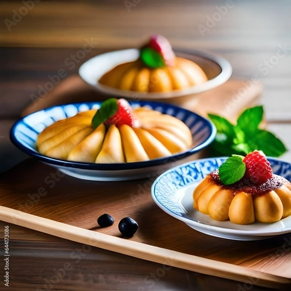 Fototapeta fruit salad with fruit Created using generative AI tolls