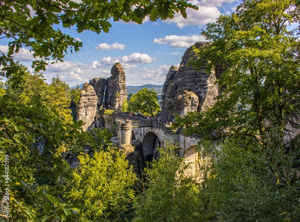 Obraz Bastei im Nationalpark Sächsische Schweiz