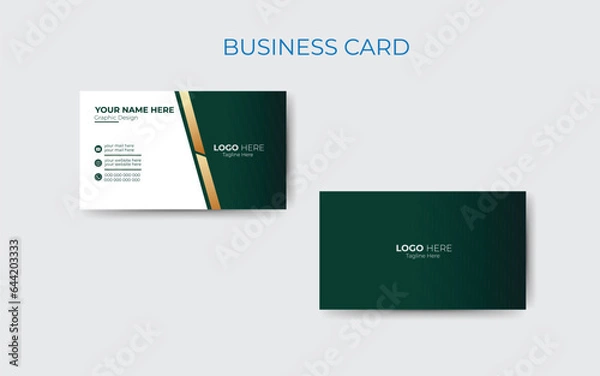 Obraz Vector modern creative and clean business card template.