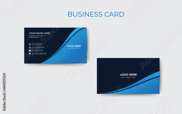 Obraz Vector modern creative and clean business card template.