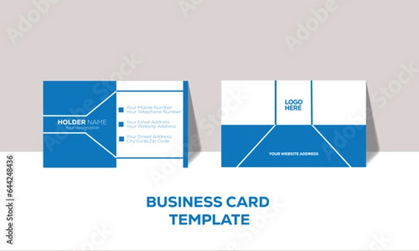 Obraz Simple Professional Business card design for personal and company identity.