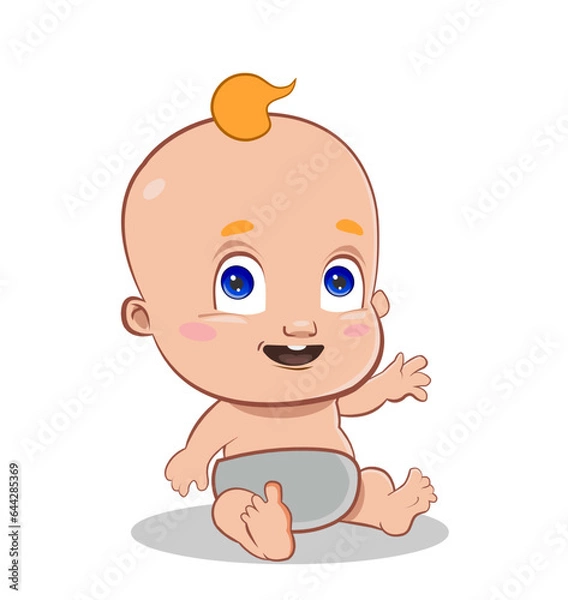 Obraz child in diaper