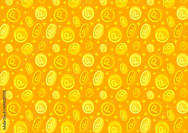 Fototapeta ポイントコインの壁紙※※Affinity Designer作成svgファイル	