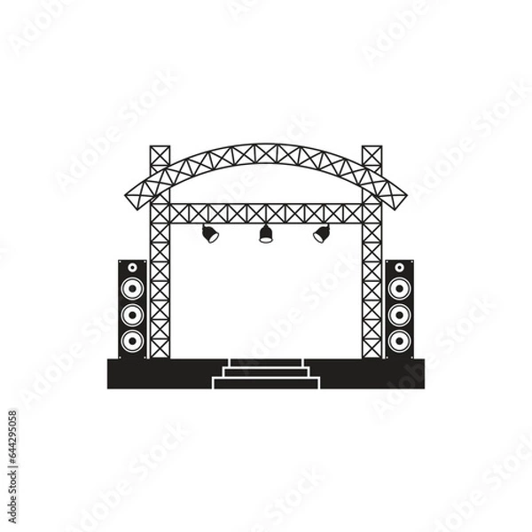 Obraz concert stage icon