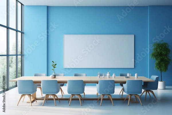 Fototapeta Luxury Meeting Room Illustration, create using Generative Artificial Intelligence Tool.