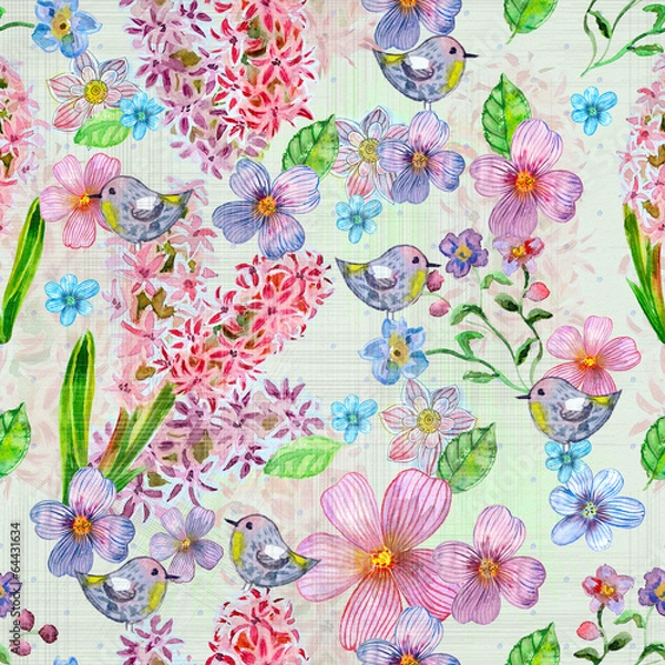 Fototapeta abstract seamless texture watercolor