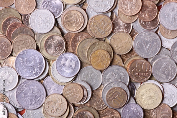 Fototapeta Russian coins