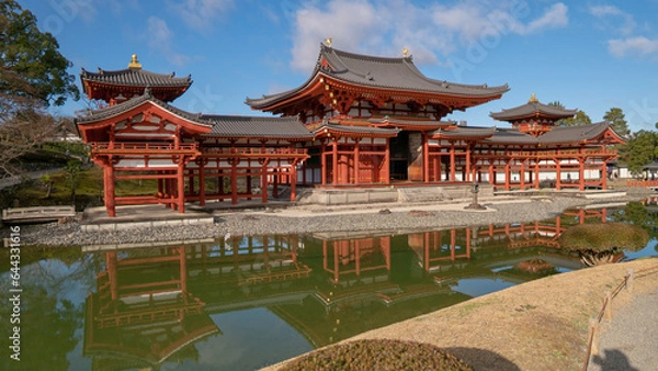 Fototapeta 京都の平等院鳳凰堂の風景