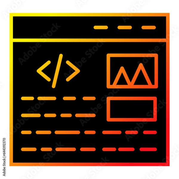 Fototapeta Ux design Icon