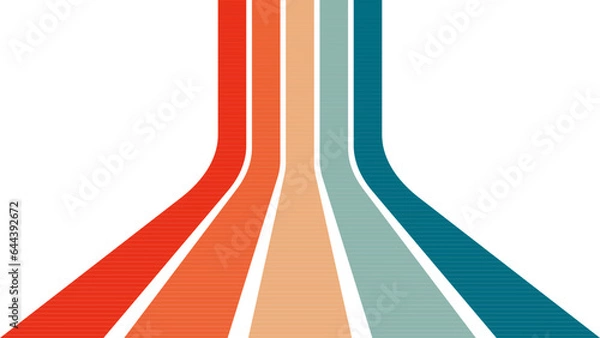 Obraz Abstract retro background with stripes and lines. Vector illustration. Eps 10.