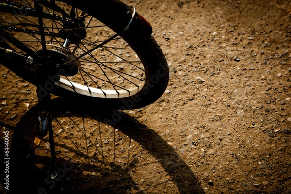 Obraz Retro bicycle on the ground