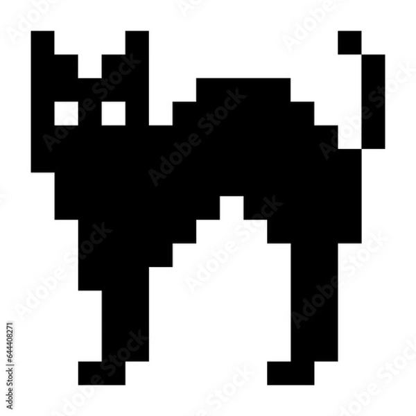 Fototapeta icon cat pixel