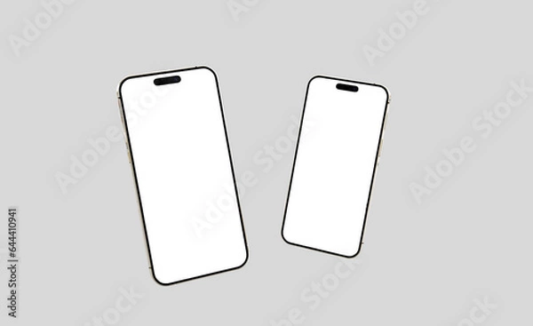 Fototapeta 3d rendered Realistic phone mockup design