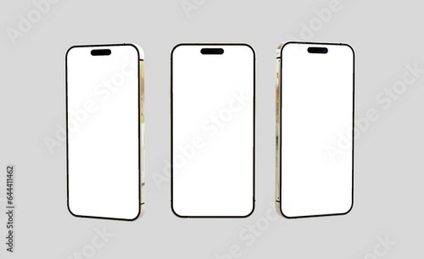 Fototapeta 3d rendered Realistic phone mockup design