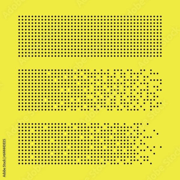 Fototapeta Various black vector multi dot design elements