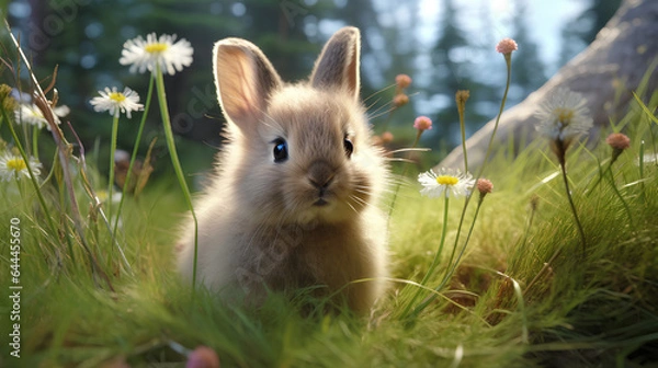 Obraz うさぎ　草原