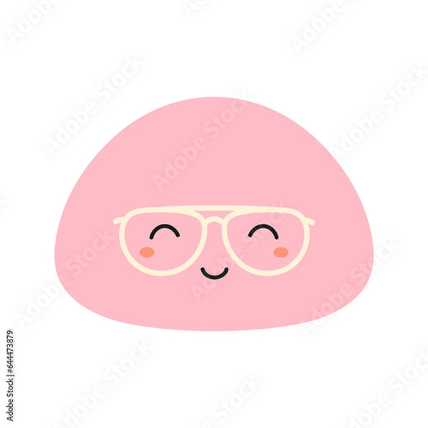 Fototapeta mochi character isolated on white background