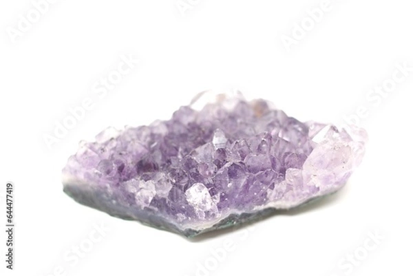 Obraz Amethyst auf weißem Hintergrund.
