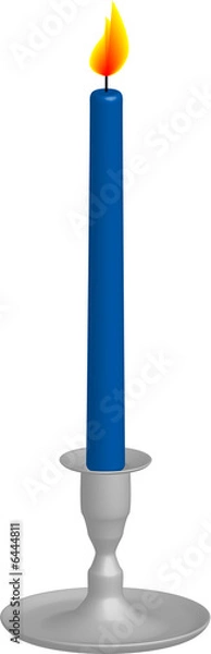 Obraz Lit blue Candle