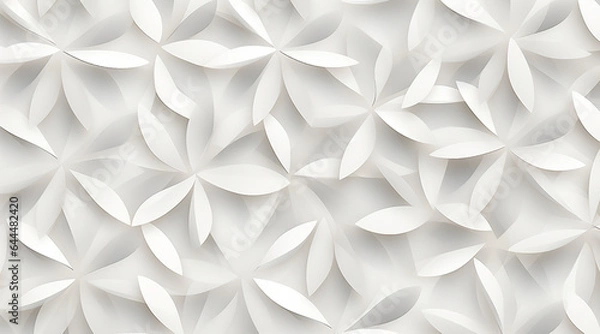 Fototapeta 清く美しい花の彫刻風背景