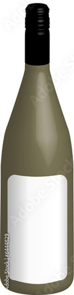 Obraz Wine Bottle with blank label