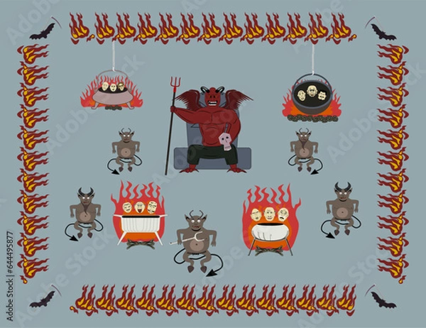 Fototapeta Medieval Hell