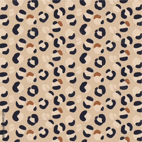 Fototapeta Leopard Vector Art Vector Leopard print seamless pattern background Cheetah Print seamless