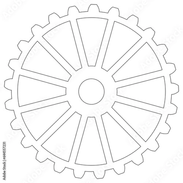 Fototapeta Gear line