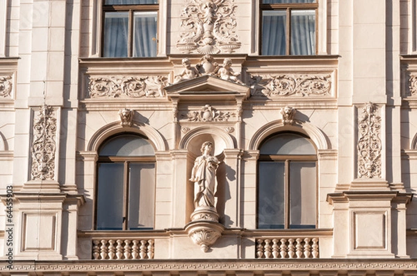 Fototapeta fassade eines hauses in wien