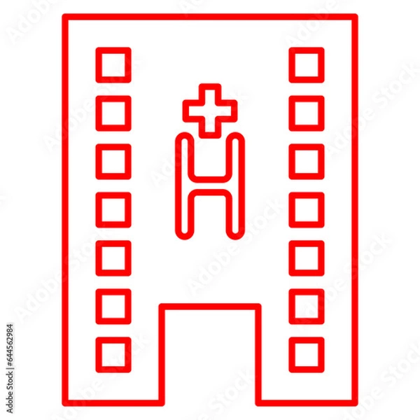 Fototapeta hospital, clinic, health, medical, medicine, doctor, care, patient, emergency, modern, room, treatment, nurse, building, office, background, health care, corridor, blue, people, healthcare