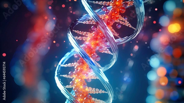 Fototapeta Genomic Editing Techniques, Crafting the Future of Disease Prevention