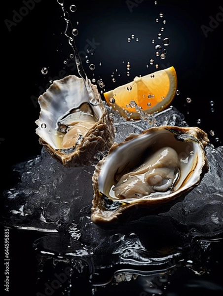 Obraz fresh raw oysters