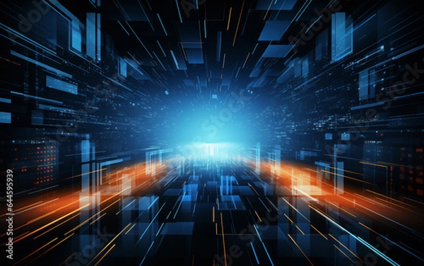 Fototapeta Abstract technology background Business & development direction