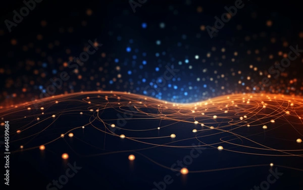 Obraz abstract technology Background, abstract technology particle