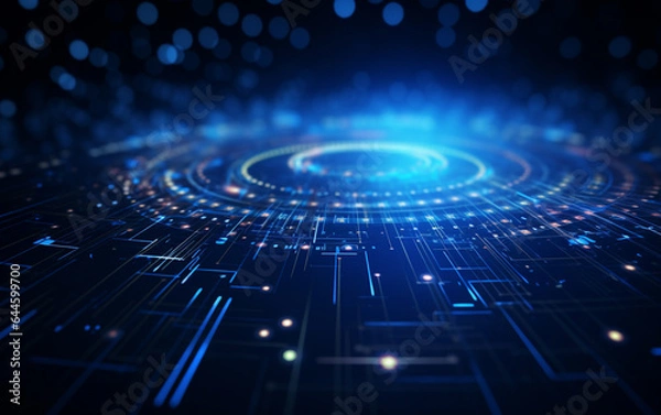 Fototapeta abstract technology Background, abstract technology particle