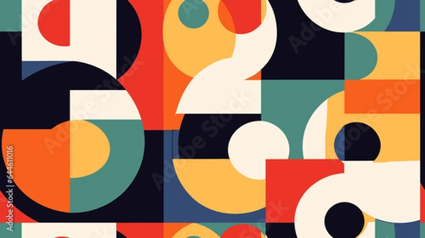 Fototapeta Angular Vector Pattern Design Abstract Background