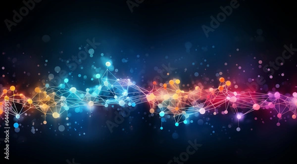 Obraz abstract technology communication concept  background