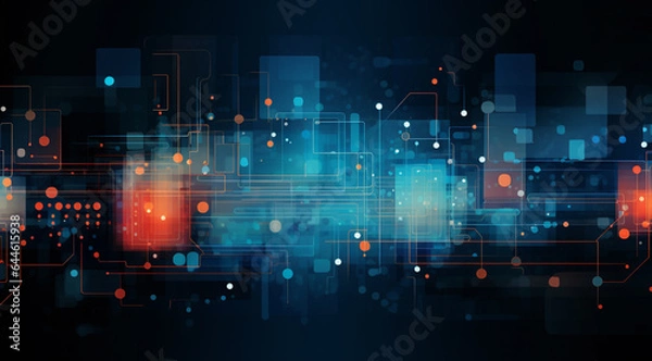 Obraz abstract technology communication concept  background